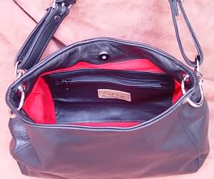 Leather Amanda Bag Inside
