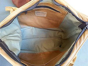 Large Zipper Tote Bag Inside